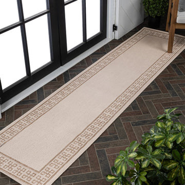 Athena Classic Geometric Border Indoor/Outdoor Area Rug